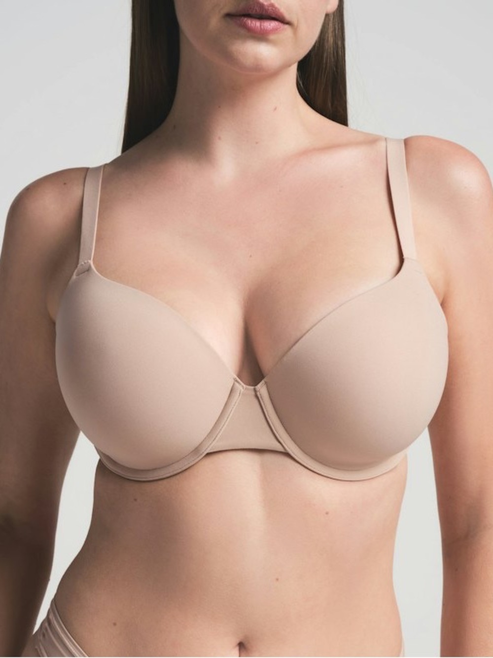 Skims Fits Everybody Tshirt Bra Nude Mica Smooth Molded Underwire Bra 32DD
